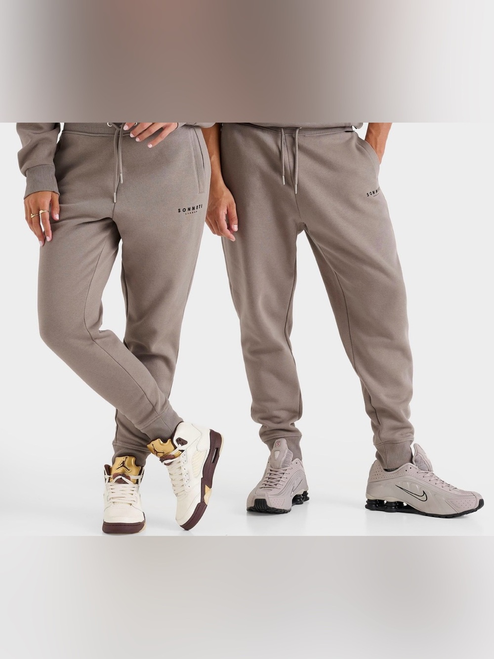 NWT Size S Sonneti Taupe Unisex Joggers - Picture 2 of 6